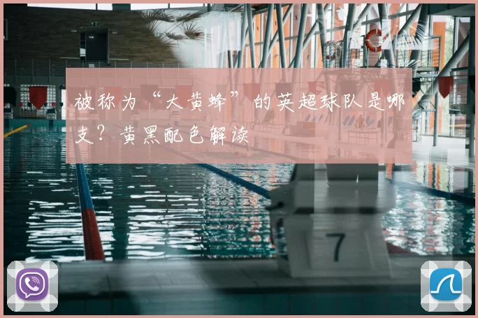 被称为“大黄蜂”的英超球队是哪支？黄黑配色解读