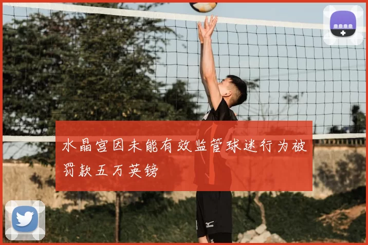 水晶宫因未能有效监管球迷行为被罚款五万英镑
